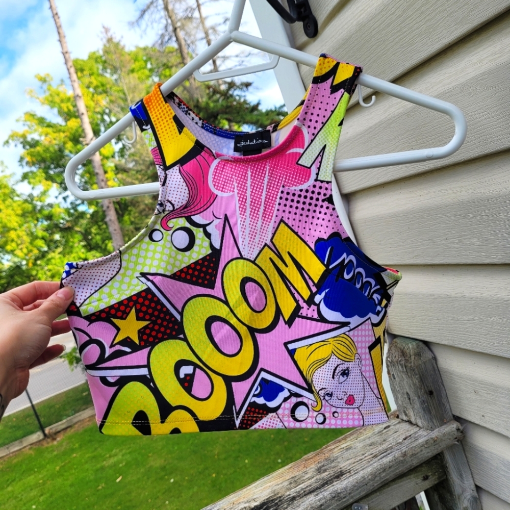 💖Comic Strip Crop Top💖